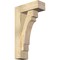 Ekena Millwork Merced Block Rough Sawn Bracket w/ Offset Brace, Douglas Fir, 6"W x 16"D x 28"H BKT0604X16X28MRC05RDF - alternate 1